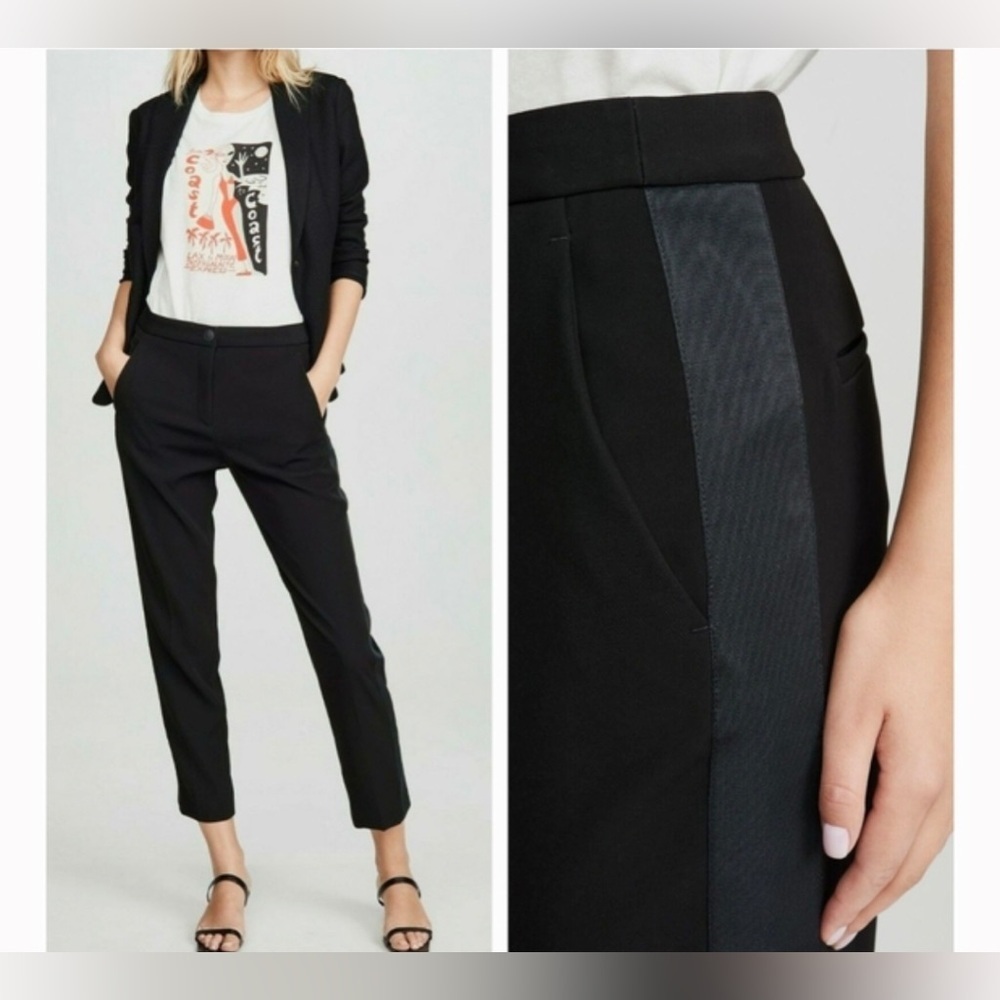 Rag & Bone Meki Crepe Blend Pants Black Size 10